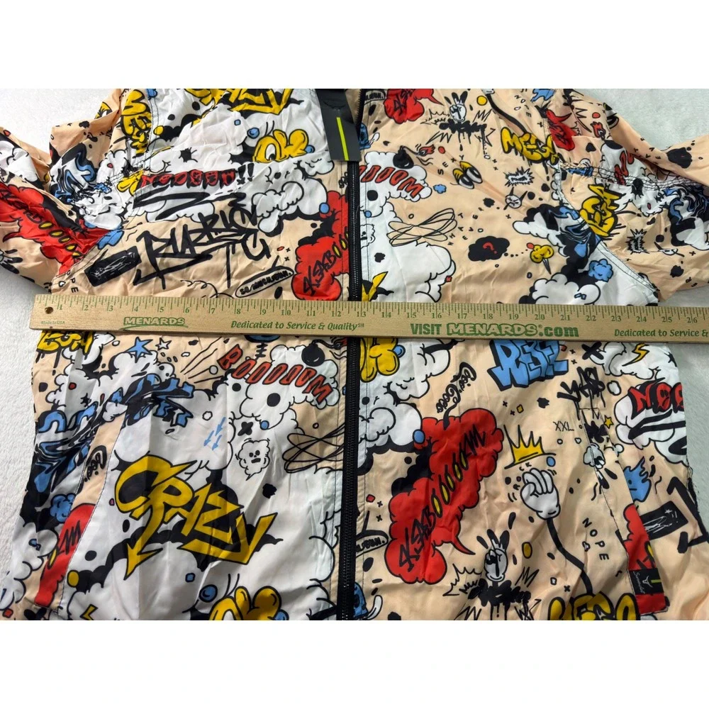 SCREENSHOT CLOTHING‎ Multi Graphic Print Bomber Jacket Men's 2XL S51050